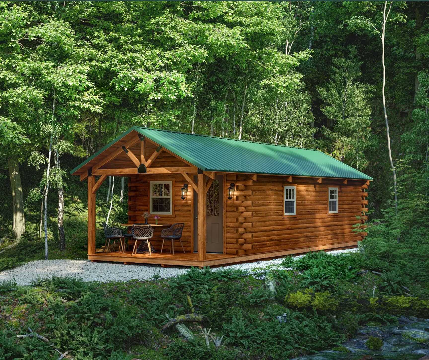 Timber Trails 12x30 Amish Cabin